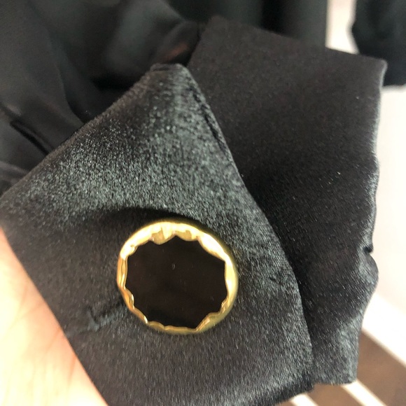 Vintage long sleeve black midi dress size 6 - Picture 5 of 8